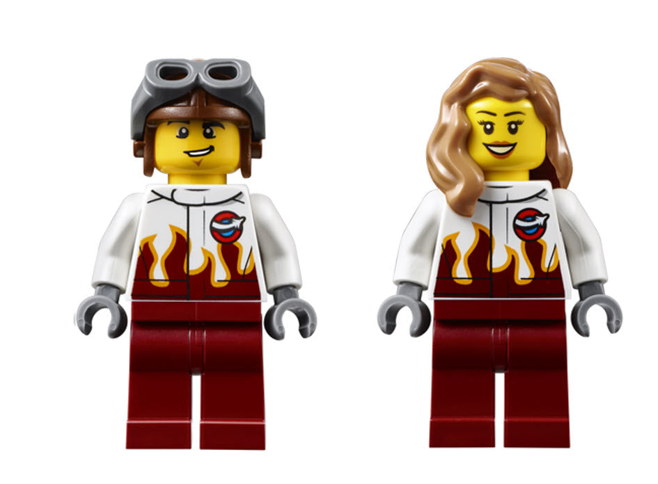 LEGO Split-Sets S615 Doppeldecker mit Pilot und Wingwalker