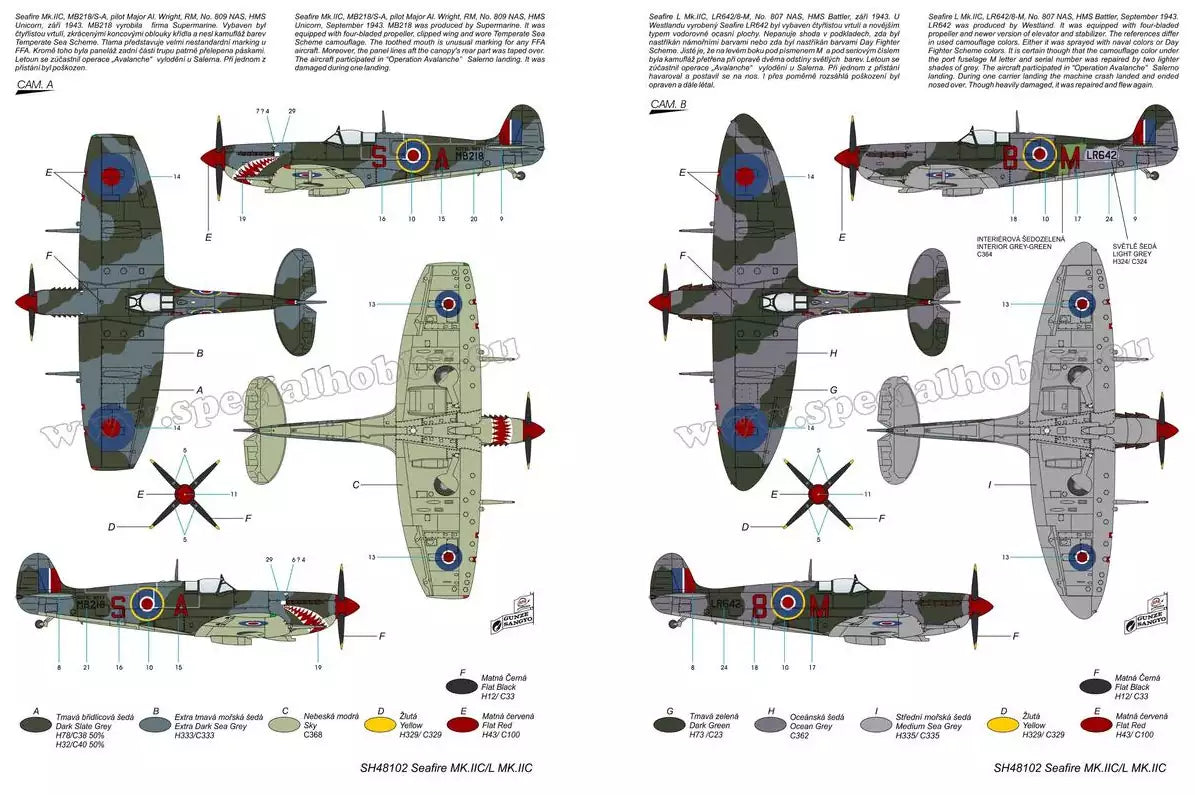 Special Hobby SH48102 Supermarine Seafire Mk.II "Torch & Avalanche", 1:48