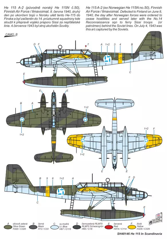 Special Hobby SH48146 Heinkel He 115 Scandinavian Service, 1:48