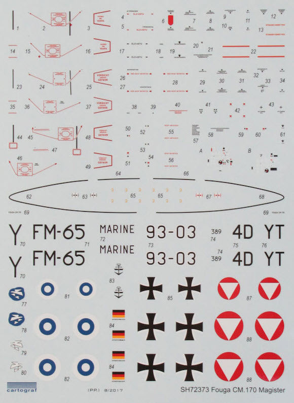 Special Hobby SH72373 Fouga CM.170 Magister, 1:72