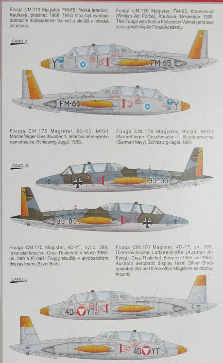 Special Hobby SH72373 Fouga CM.170 Magister, 1:72