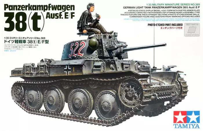 Tamiya 35369 Pz.Kpfw. 38(t) Ausf. E/F, 1:35