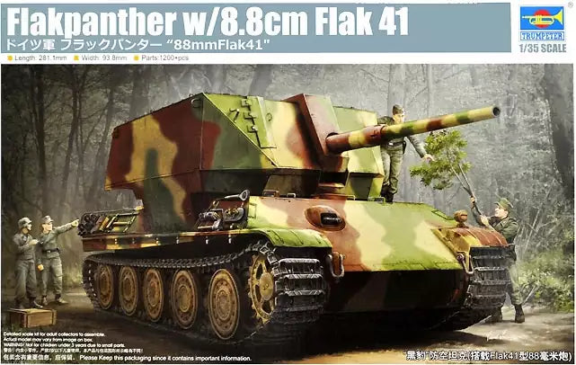 Trumpeter 09530 German Flakpanther w/8,8cm Flak 41, 1:35