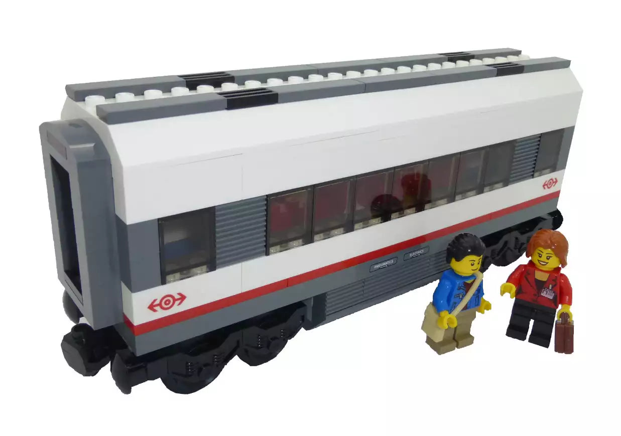 LEGO City EZ60051-2AGB Weißer Hochgeschwindigkeits-Passagierwaggon, FERTIG AUFGEBAUT