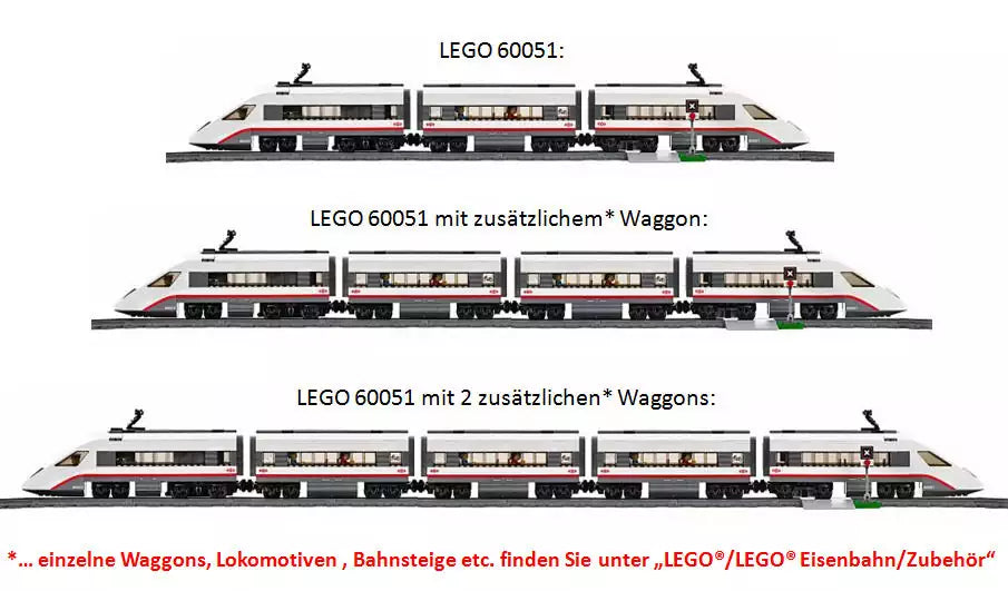 LEGO City EZ60051-1 Weiße Hochgeschwindigkeits-Lokomotive