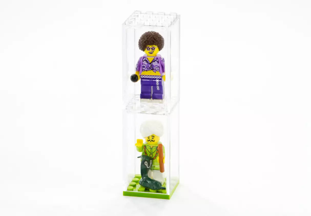 FaBiOX FX001 Vitrine 4x4 für LEGO-Minifigur, transparent-klar