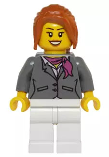 LEGO City Minifiguren HOL068 Frau mit Jacket und Schal