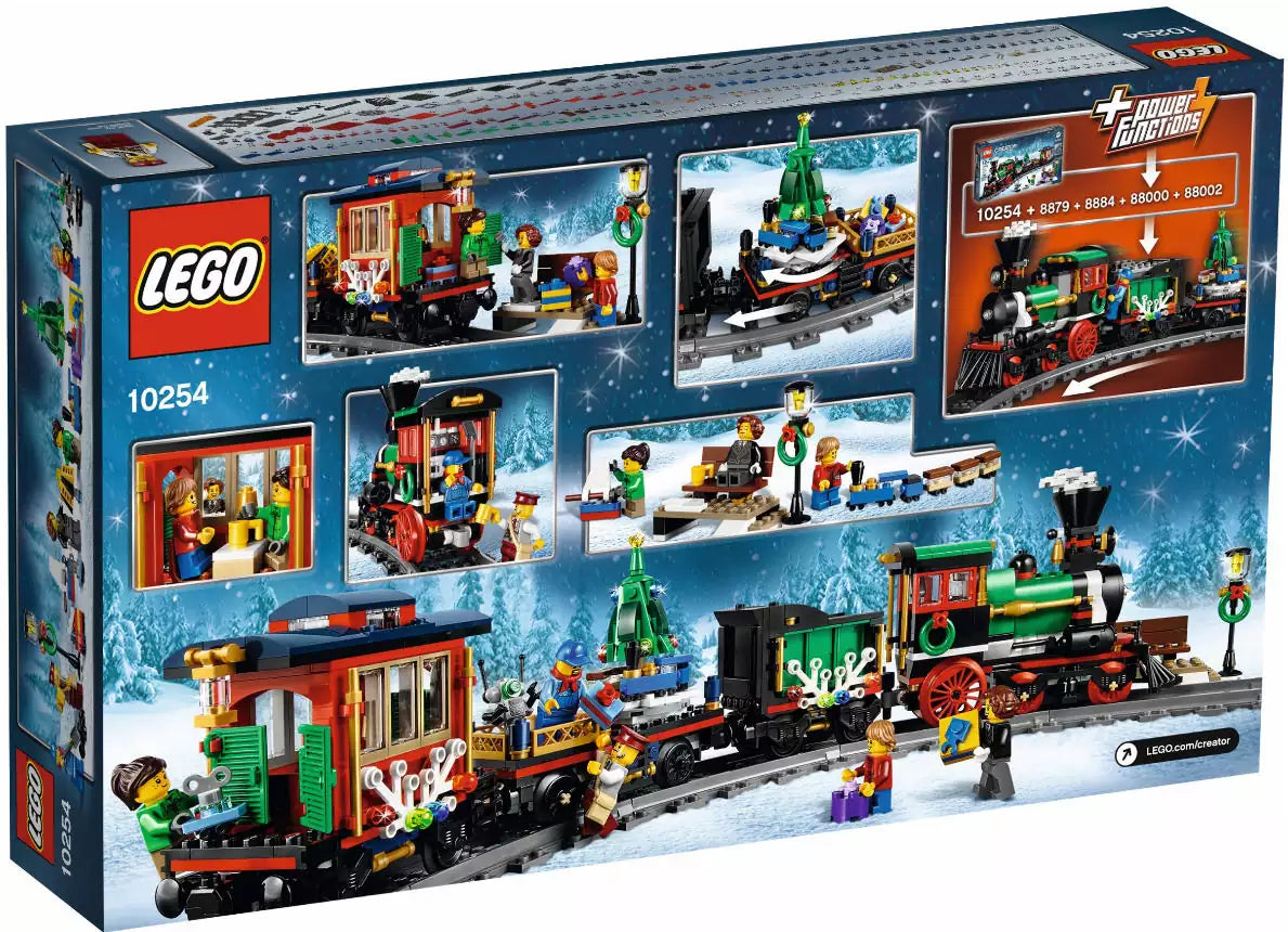 LEGO Creator 10254 Festlicher Weihnachtszug, Box Rückansicht