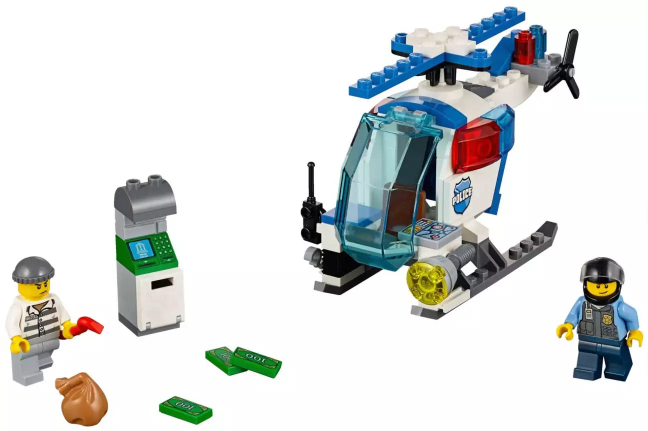 LEGO Juniors 10720 Verfolgung mit dem Polizeihelikopter, Inhalt