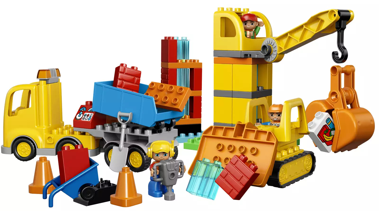LEGO DUPLO 10813 Große Baustelle, Inhalt