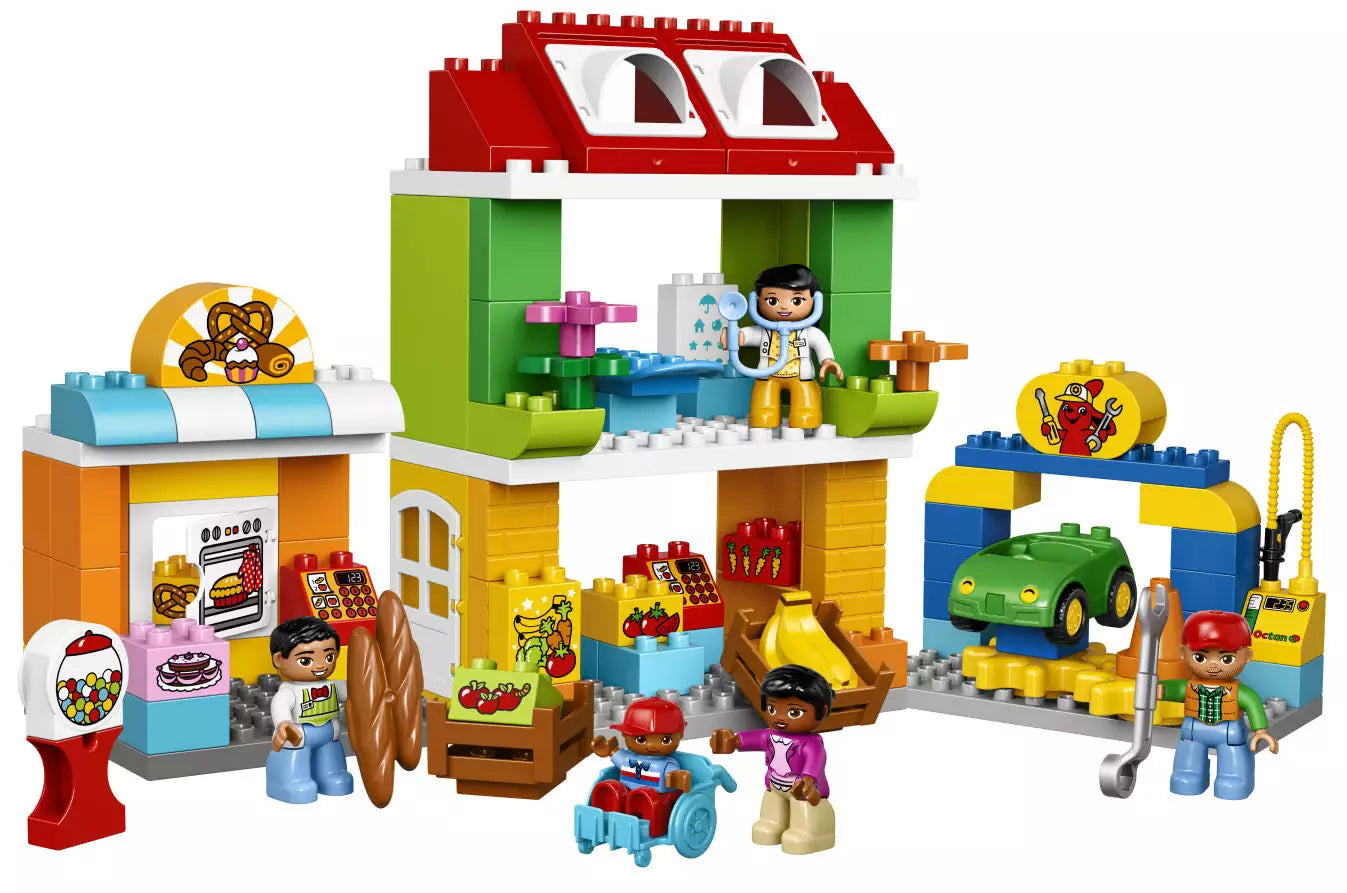 LEGO DUPLO 10836 Stadtviertel, Inhalt