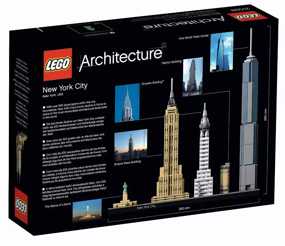 LEGO Architecture 21028 New York City, Box Rückseite