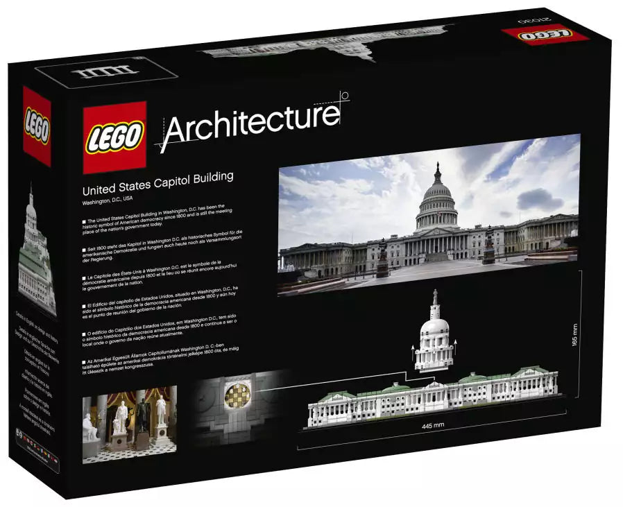 LEGO Architecture 21030 Das Kapitol, Box Rückansicht