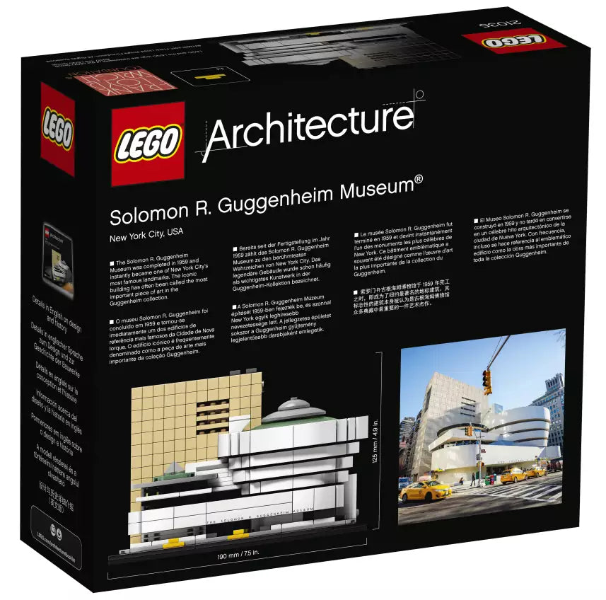 LEGO Architecture 21035 Solomon R. Guggenheim Museum, Box Rückansicht