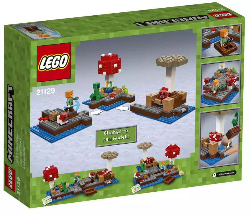 LEGO Minecraft 21129 Die Pilzinsel, Box Rückansicht