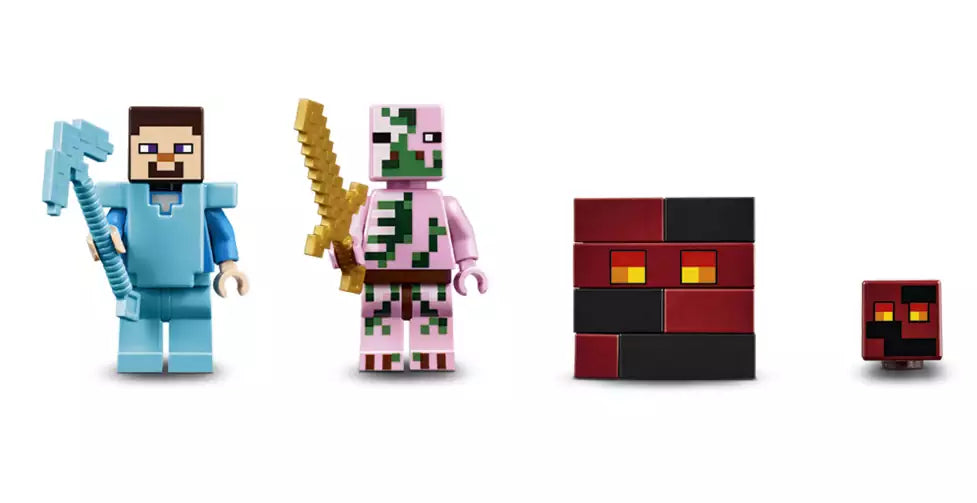 LEGO Minecraft 21130 Die Nether-Eisenbahn, Minifiguren