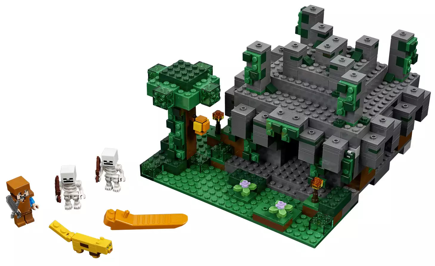 LEGO Minecraft 21132 Der Dschungeltempel, Inhalt