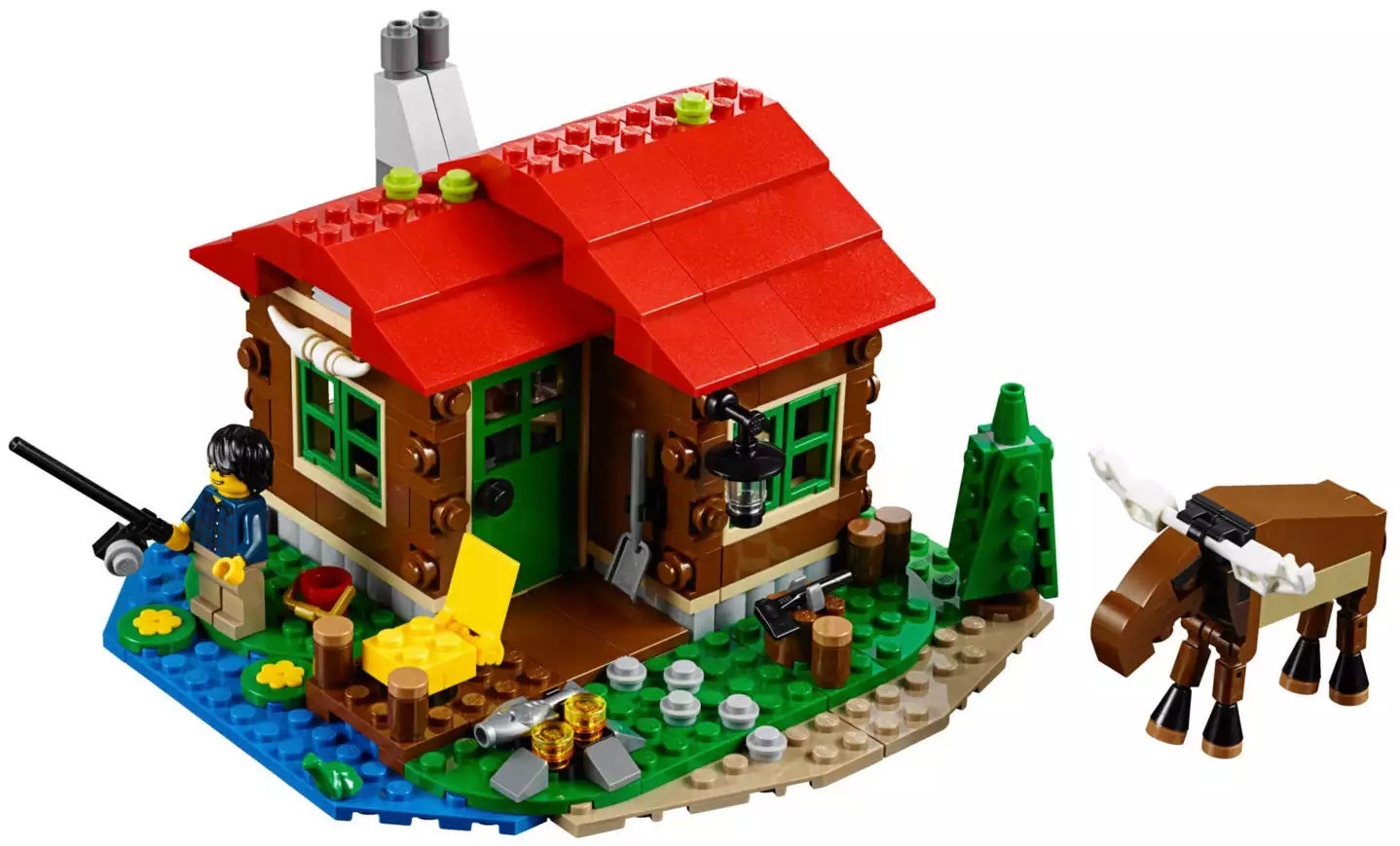 LEGO Creator 31048 Hütte am See, Inhalt