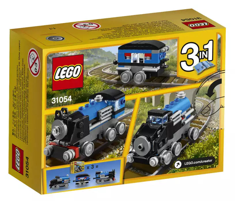 LEGO Creator 31054 Blauer Schnellzug, Box Rückansicht