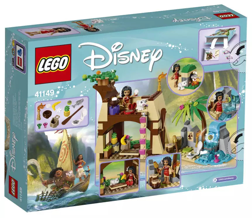 LEGO Disney Princess 41149 Vaianas Abenteuerinsel, Box Rückansicht