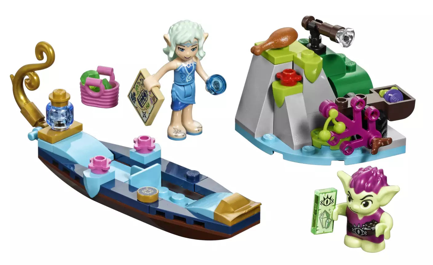 LEGO Elves 41181 Naidas Gondel und der diebische Kobold, Inhalt