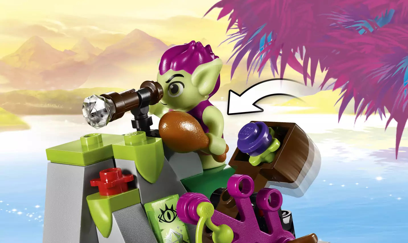 LEGO Elves 41181 Naidas Gondel und der diebische Kobold, Detail 1