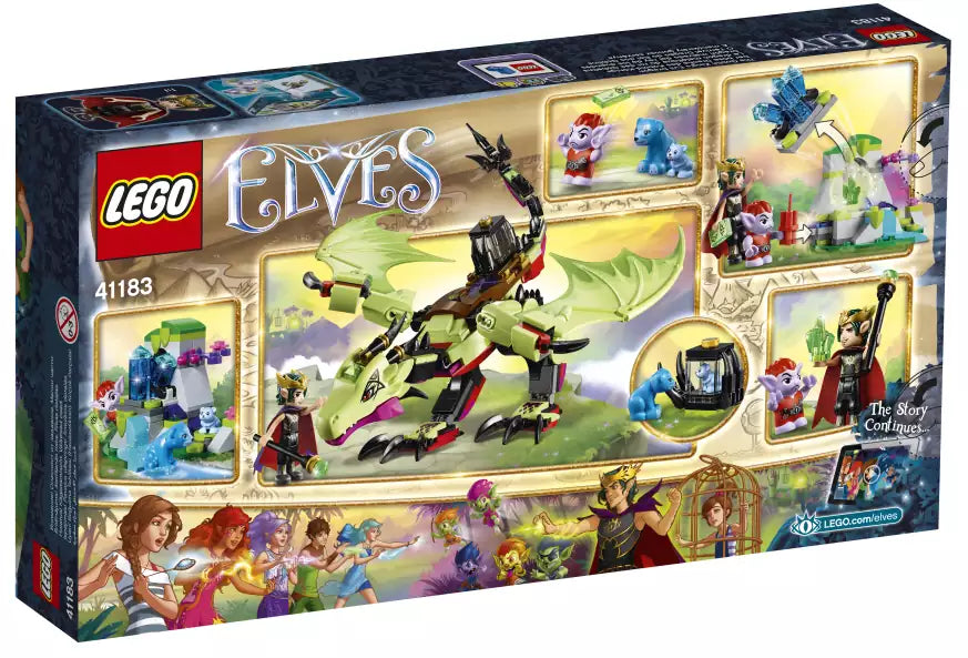 LEGO Elves 41183 Der böse Drache des Kobold-Königs, Box Rückansicht