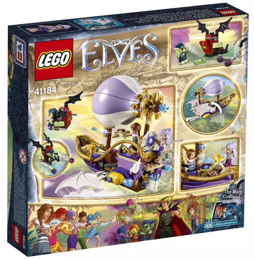 LEGO Elves 41184 Airas Luftschiff und die Jagd nach dem Amulett, Box Rückansicht