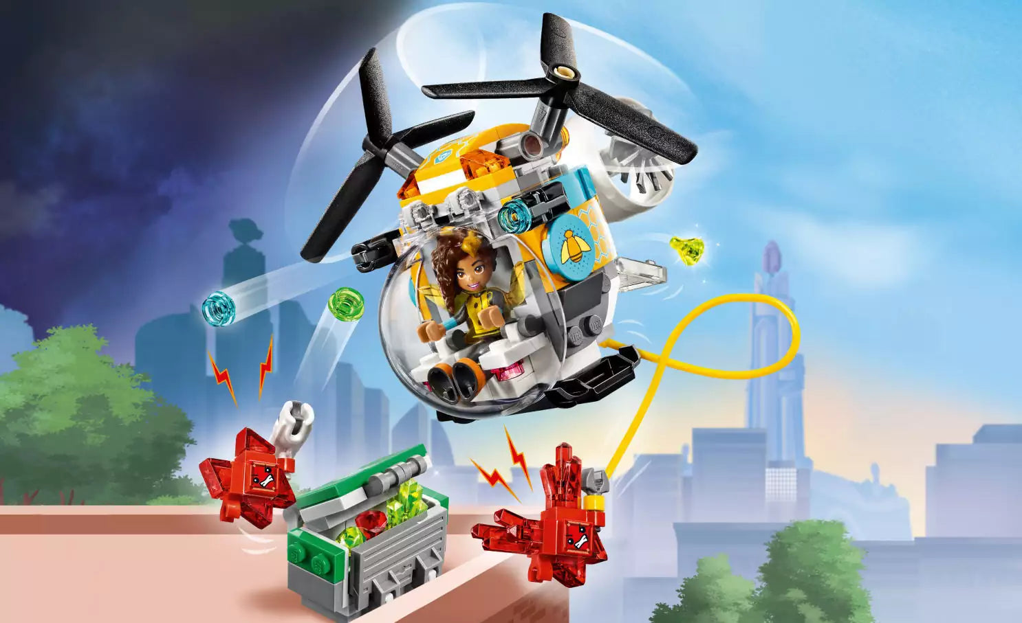LEGO Super Hero Girls 41234 Bumblebees Hubschrauber, Detail 1