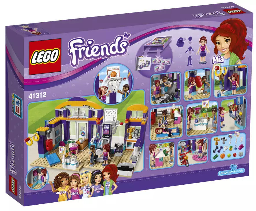 LEGO Friends 41312 Heartlake Sportzentrum, Box Rückansicht