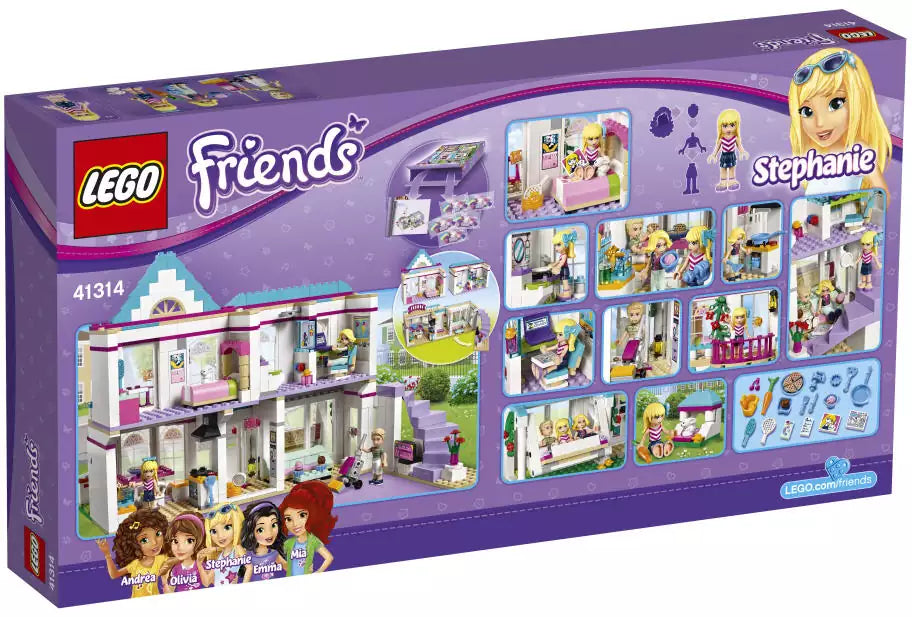 LEGO Friends 41314 Stephanies Haus, Box Rückansicht