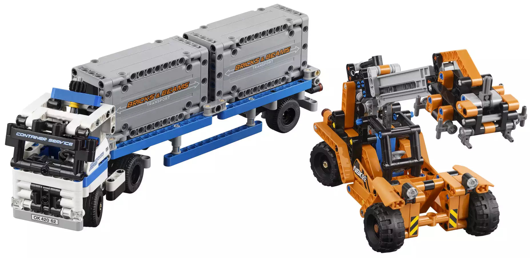 LEGO Technic 42062 Container-Transport, Inhalt