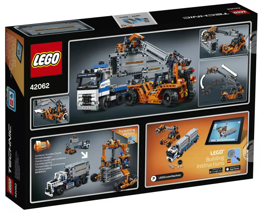 LEGO Technic 42062 Container-Transport, Box Rückansicht