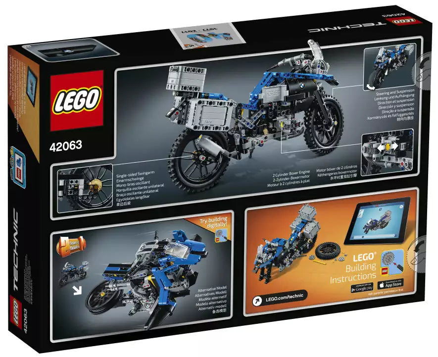 LEGO Technic 42063 BMW R 1200 GS Adventure, Box Rückansicht