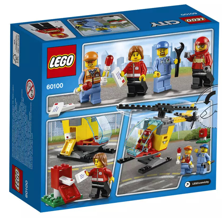 LEGO City 60100 Flughafen Starter-Set, Box Rückansicht