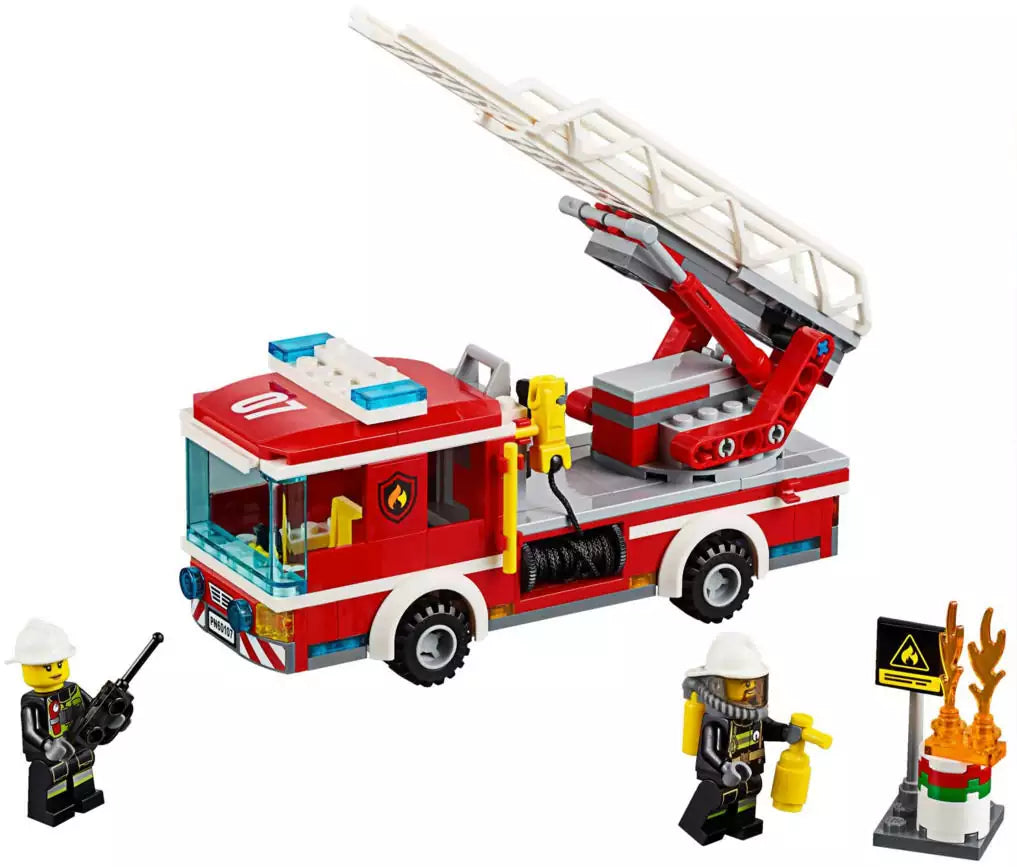 LEGO City 60107 Feuerwehrfahrzeug mit fahrbarer Leiter, Inhalt