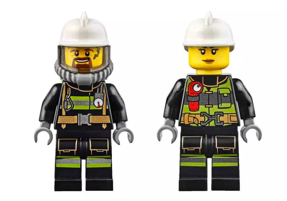 LEGO City 60107 Feuerwehrfahrzeug mit fahrbarer Leiter, Minifiguren