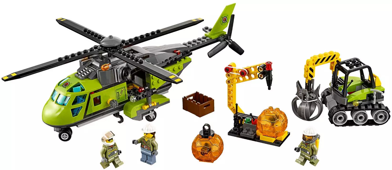 LEGO City 60123 Vulkan-Versorgungshelikopter, Inhalt