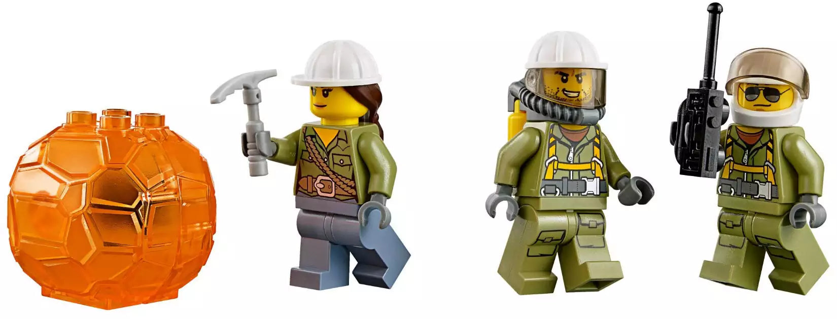 LEGO City 60123 Vulkan-Versorgungshelikopter, Minifiguren