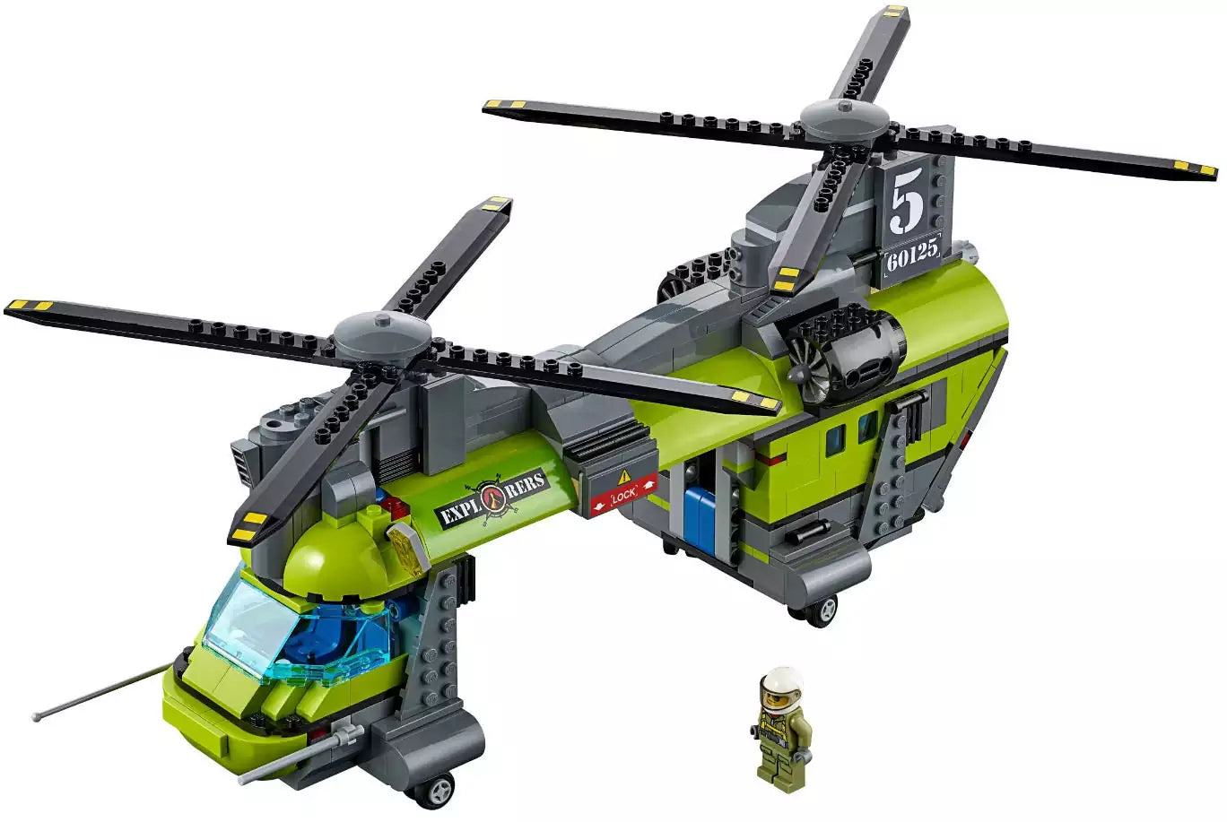 LEGO City 60125 Vulkan-Schwerlasthelikopter, Detail 1