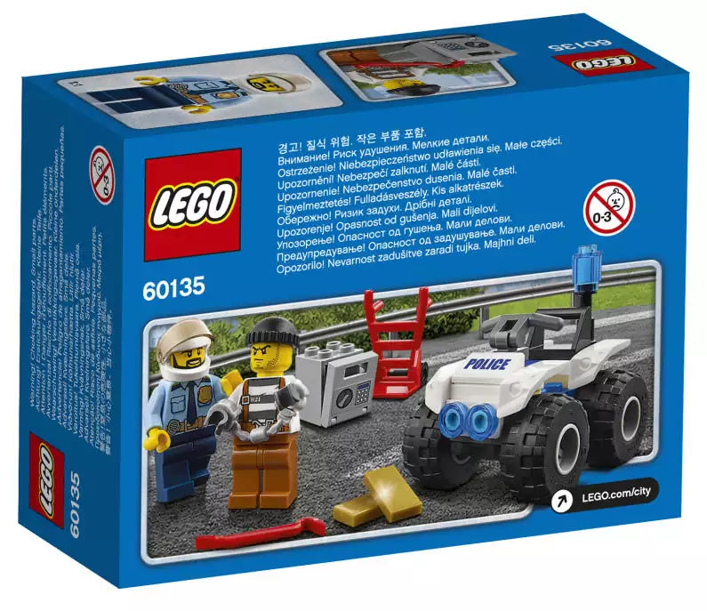 LEGO City 60135 Gangsterjagd auf dem Quad, Box Rückansicht