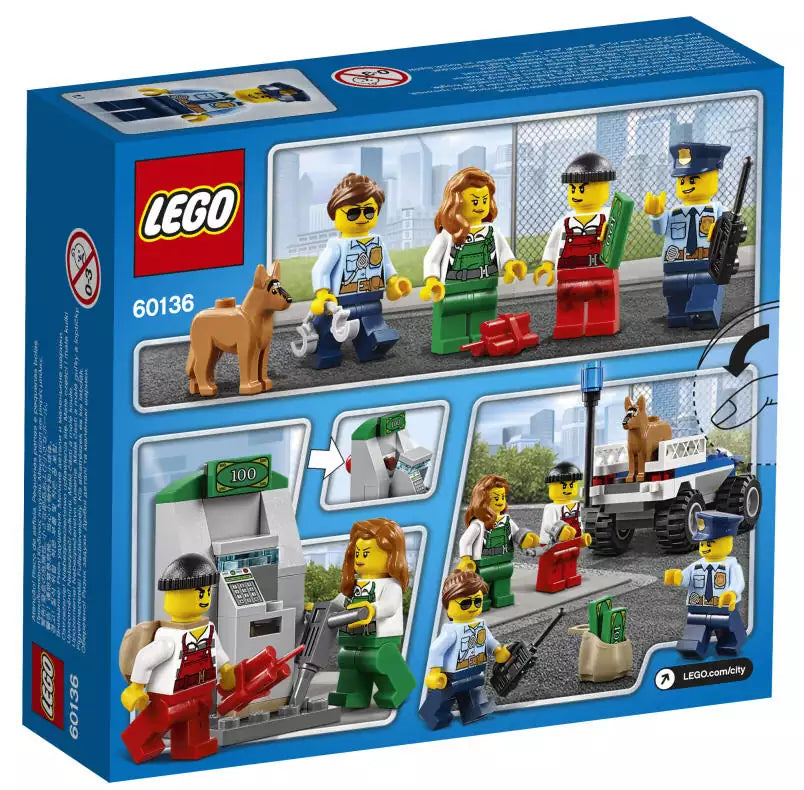 LEGO City 60136 Polizei-Starter-Set, Box Rückansicht