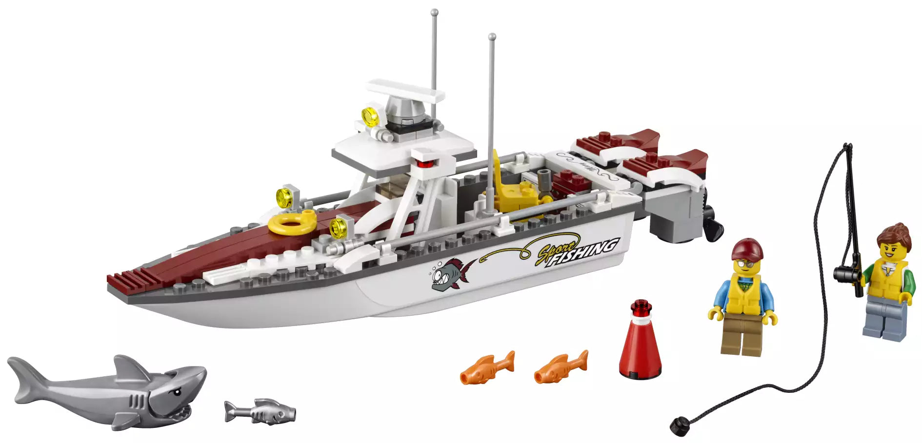 LEGO City 60147 Angelyacht, Inhalt