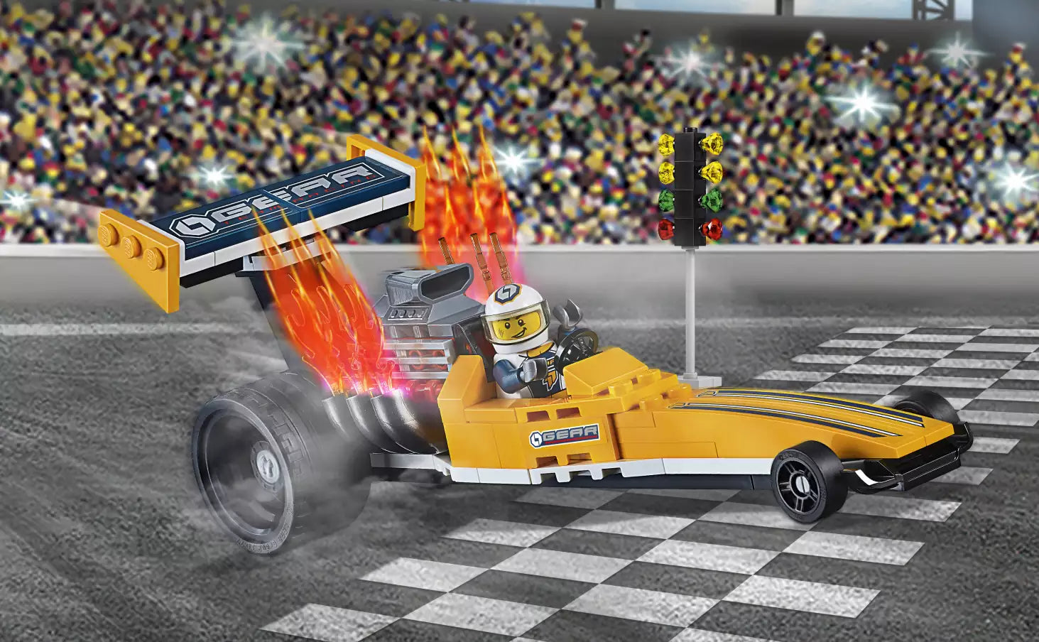 LEGO City 60151 Dragster-Transporter, Detail 2