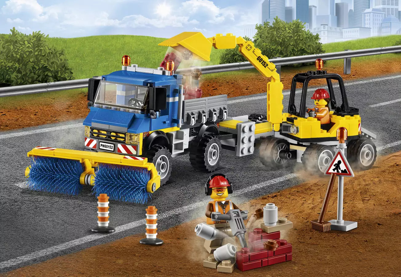 LEGO City 60152 Straßenreiniger und Bagger, Detail 2