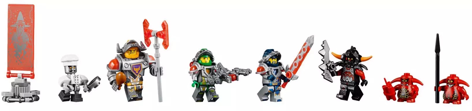 LEGO Nexo Knights 70317 Fortrex - Die rollende Festung, Minifiguren