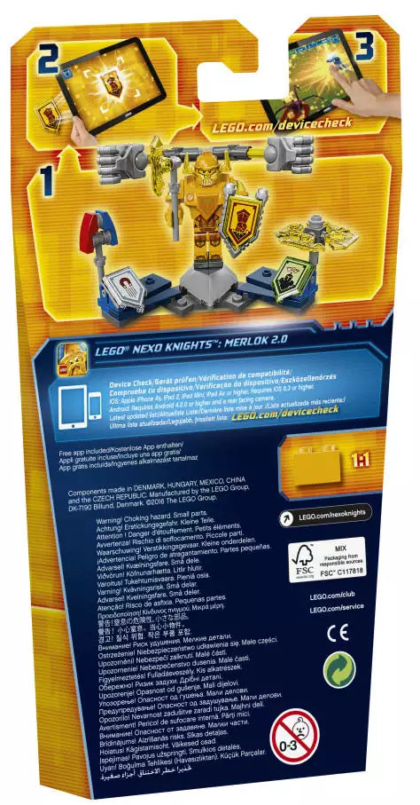LEGO Nexo Knights 70336 Ultimativer Axl, Box Rückansicht