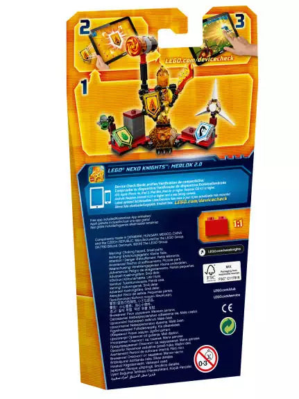 LEGO Nexo Knights 70339 Ultimativer Flama, Box Rückansicht