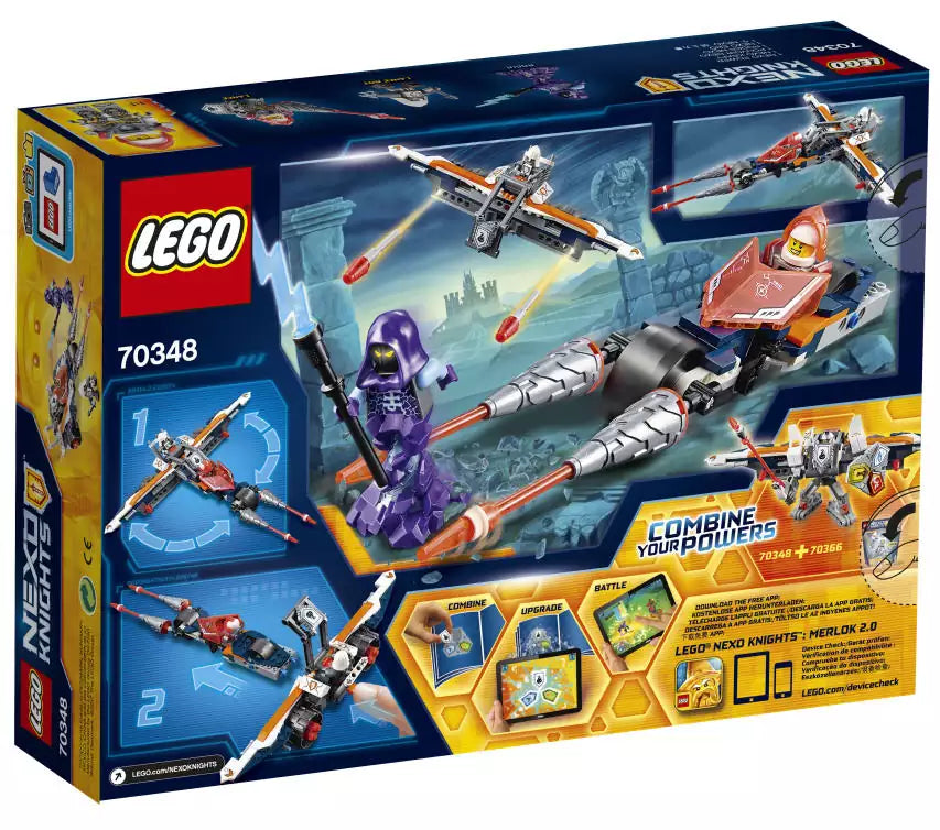 LEGO Nexo Knights 70348 Lances Doppellanzen-Cruiser, Box Rückansicht