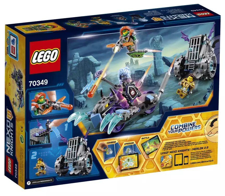 LEGO Nexo Knights 70349 Ruinas Käfig-Roller, Box Rückansicht
